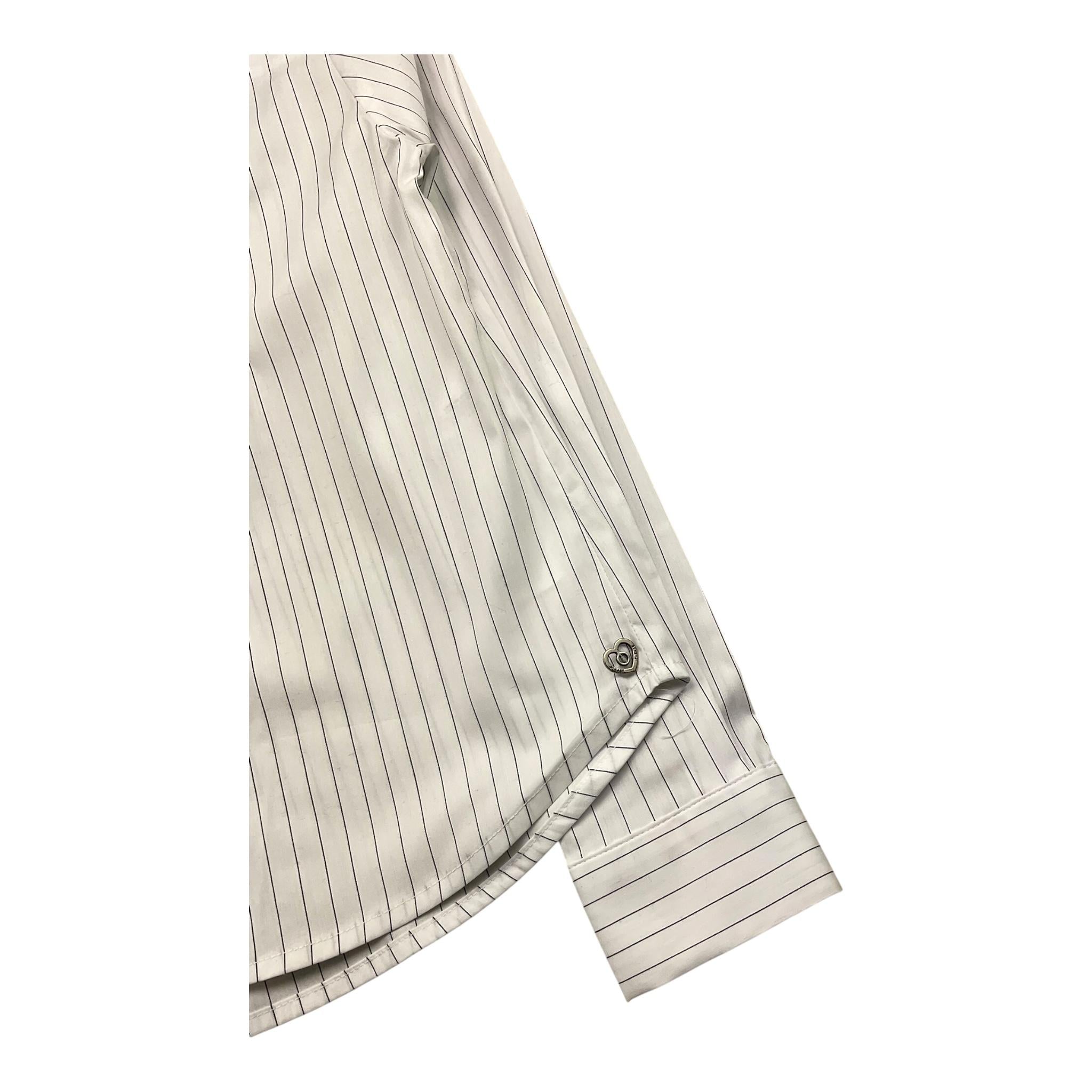 PLEASE camicia manica lunga fantasia a righe Bianco per Bambina CL73271G66 BIANCO PLEASE