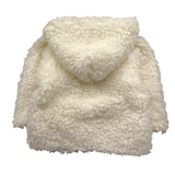 TEDDY E MINOU pelliccia tinta unita con cappuccio Bianco per Neonato I24CN015PE026 BIANCO TEDDY E MINOU