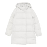 SAVE THE DUCK giubbino tinta unita con cappuccio Grigio per Bambina J41804GJ GRIGIO SAVE THE DUCK