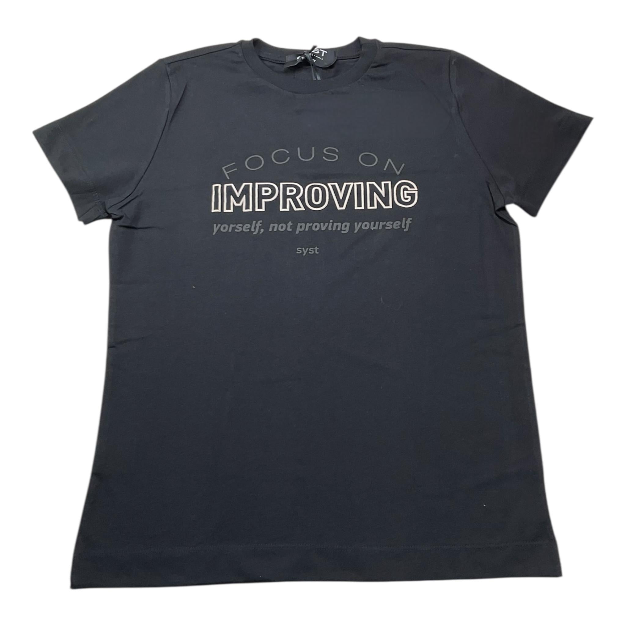 STAY STREET t-shirt girocollo tinta unita con stampa Nero per Neonato TB3005N NERO STAY STREET