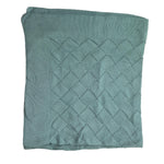 WEDOBLE coperta tinta unita con ricami Verde per Neonato COPVERD VERDE WEDOBLE