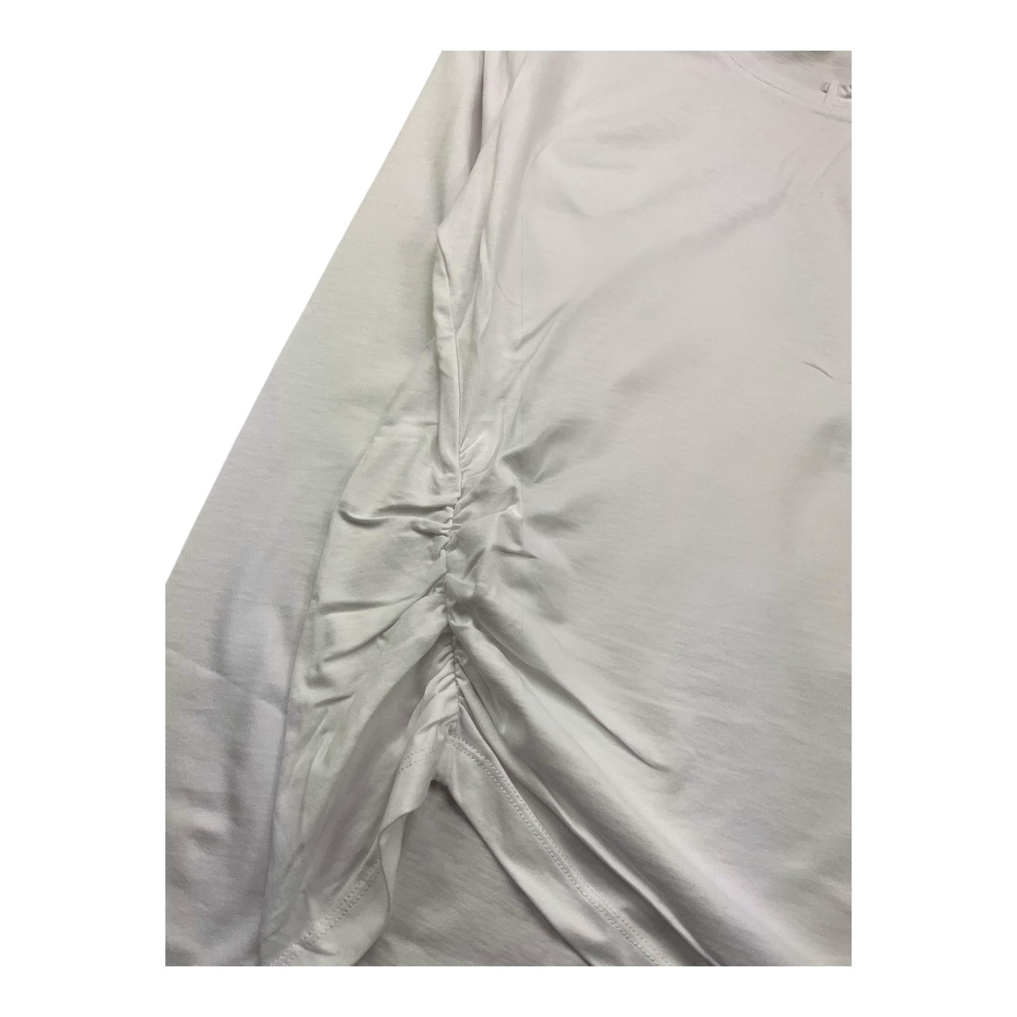 RELISH shirt girocollo tinta unita con arricciatura Bianco per Bambina RGA24010330111 BIANCO RELISH
