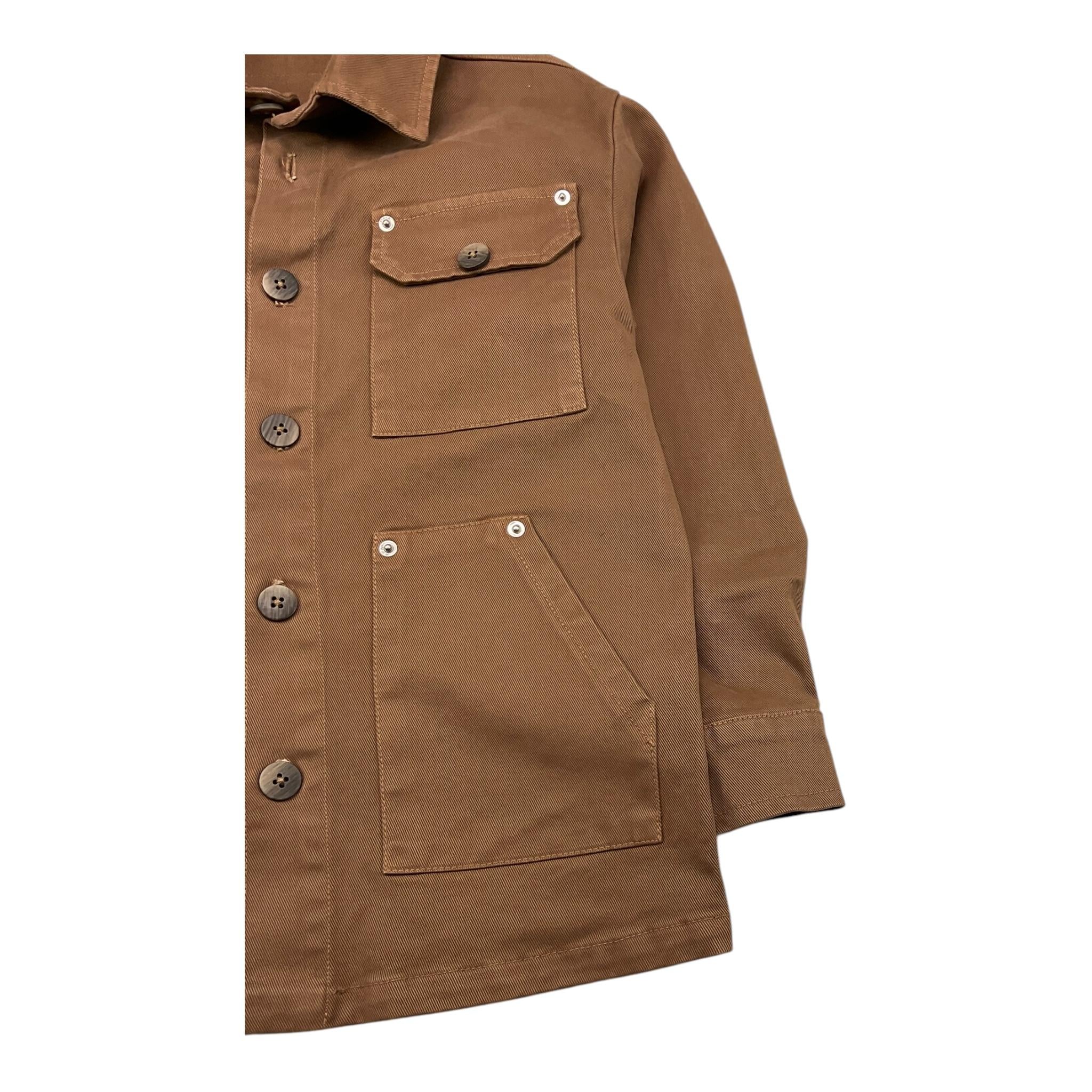 PAOLO PECORA camicia manica lunga tinta unita Marrone per Bambino PP4153 MARRONE PAOLO PECORA