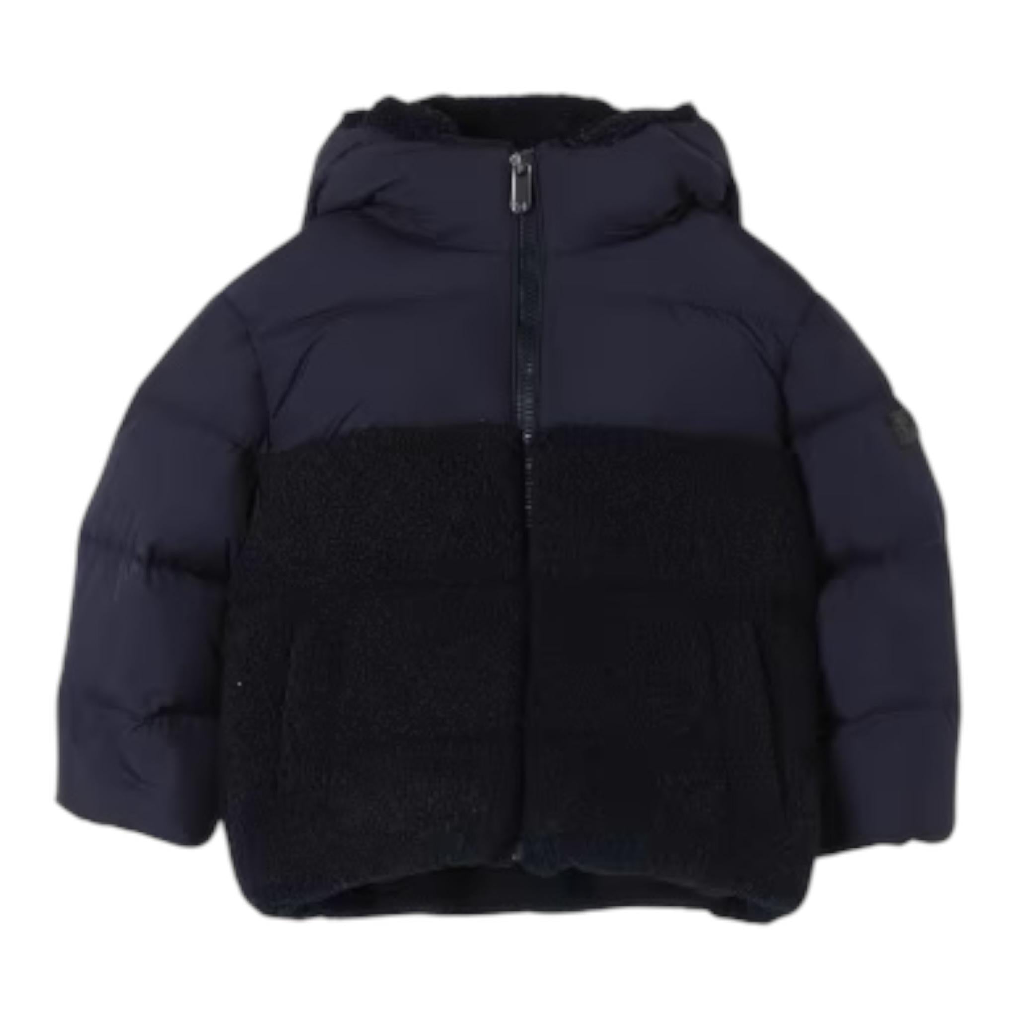 IL GUFO giubbino tinta unita cn cappuccio Blu per Neonato A24GM414N0106N BLU IL GUFO