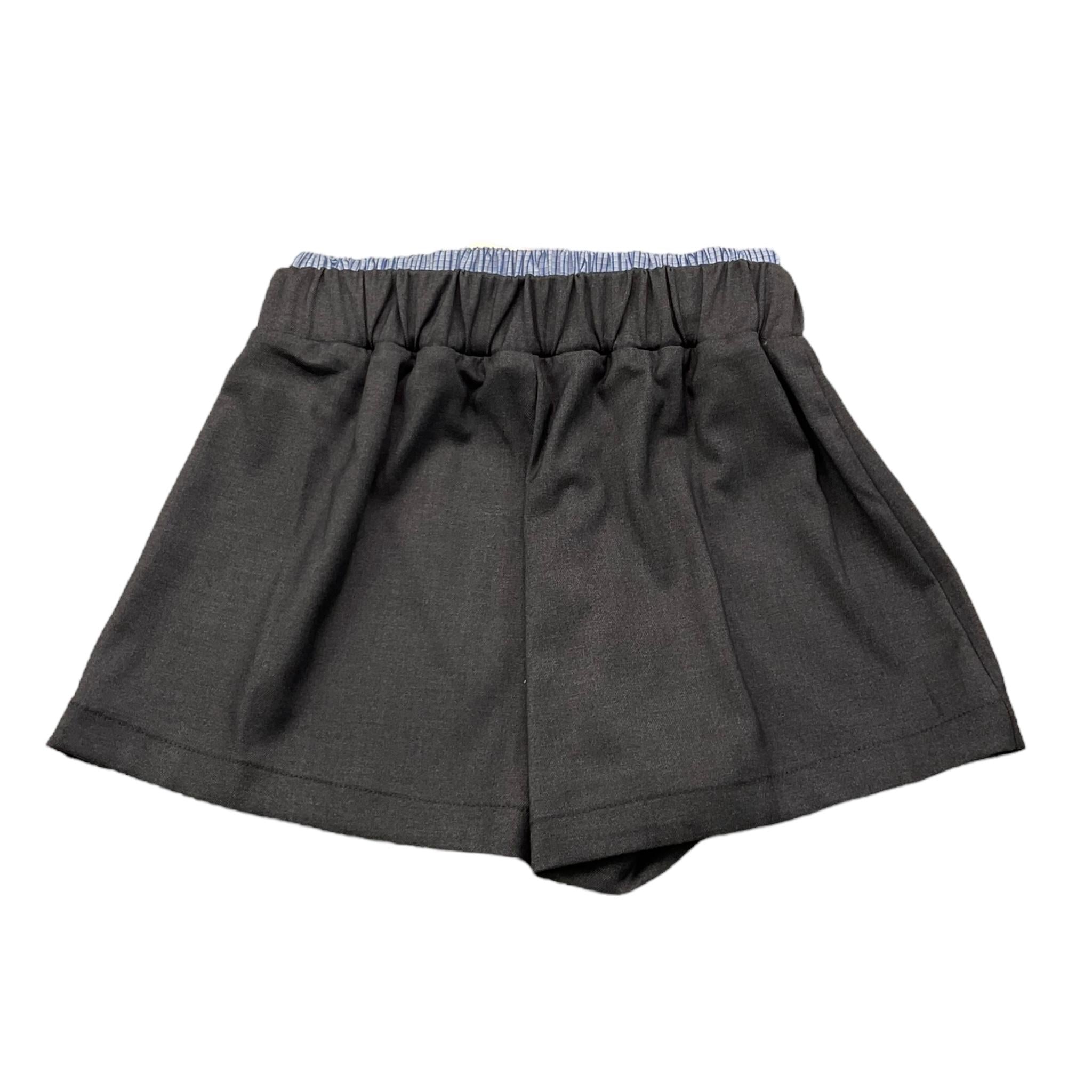 VICOLO short tinta unita con elastico in vontrasto Grigio per Bambina 3142S00081XX GRIGIO VICOLO