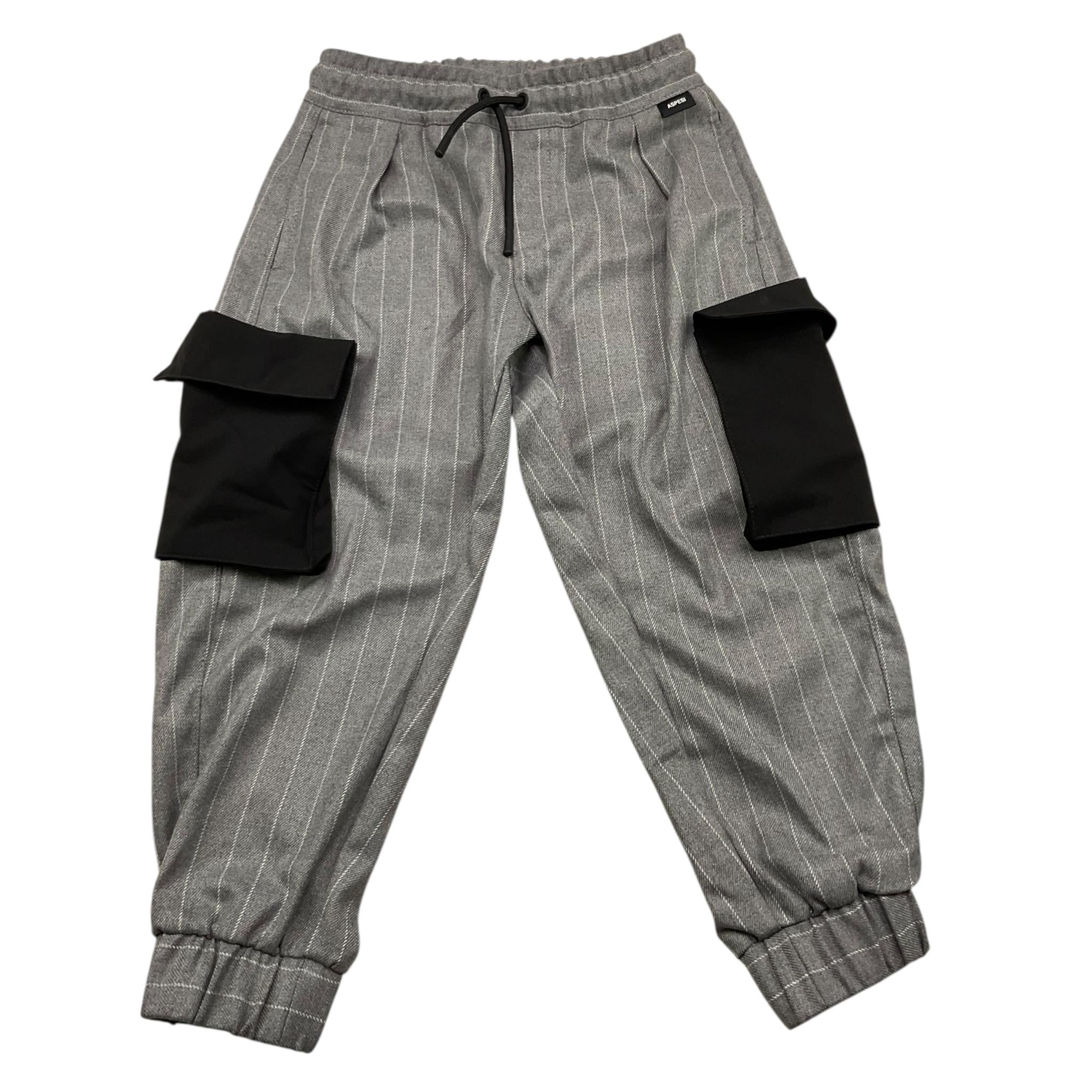 ASPESI pantalone con elastico in vita e tasconi in contradto Grigio per Bambino F24069PLW1007 GRIGI ASPESI