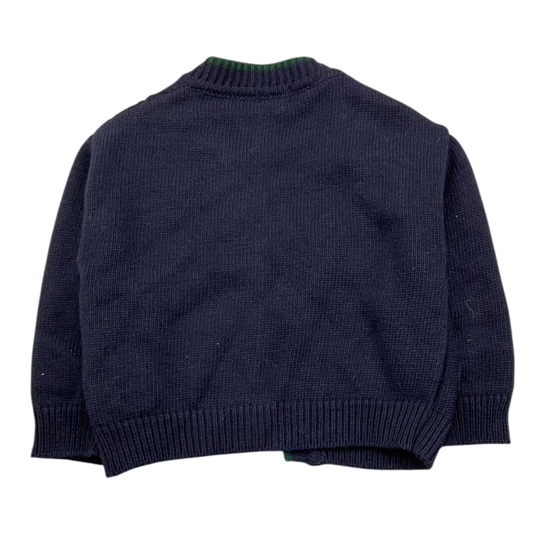 LE BEBE' cardigan tinta unita con profili in contrasto Blu per Neonato LBB5175 BLU LE BEBE'