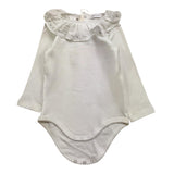 WEDOBLE body manica lunga tinta unita con colletto Bianco per Neonata I1911616E BIANCO WEDOBLE