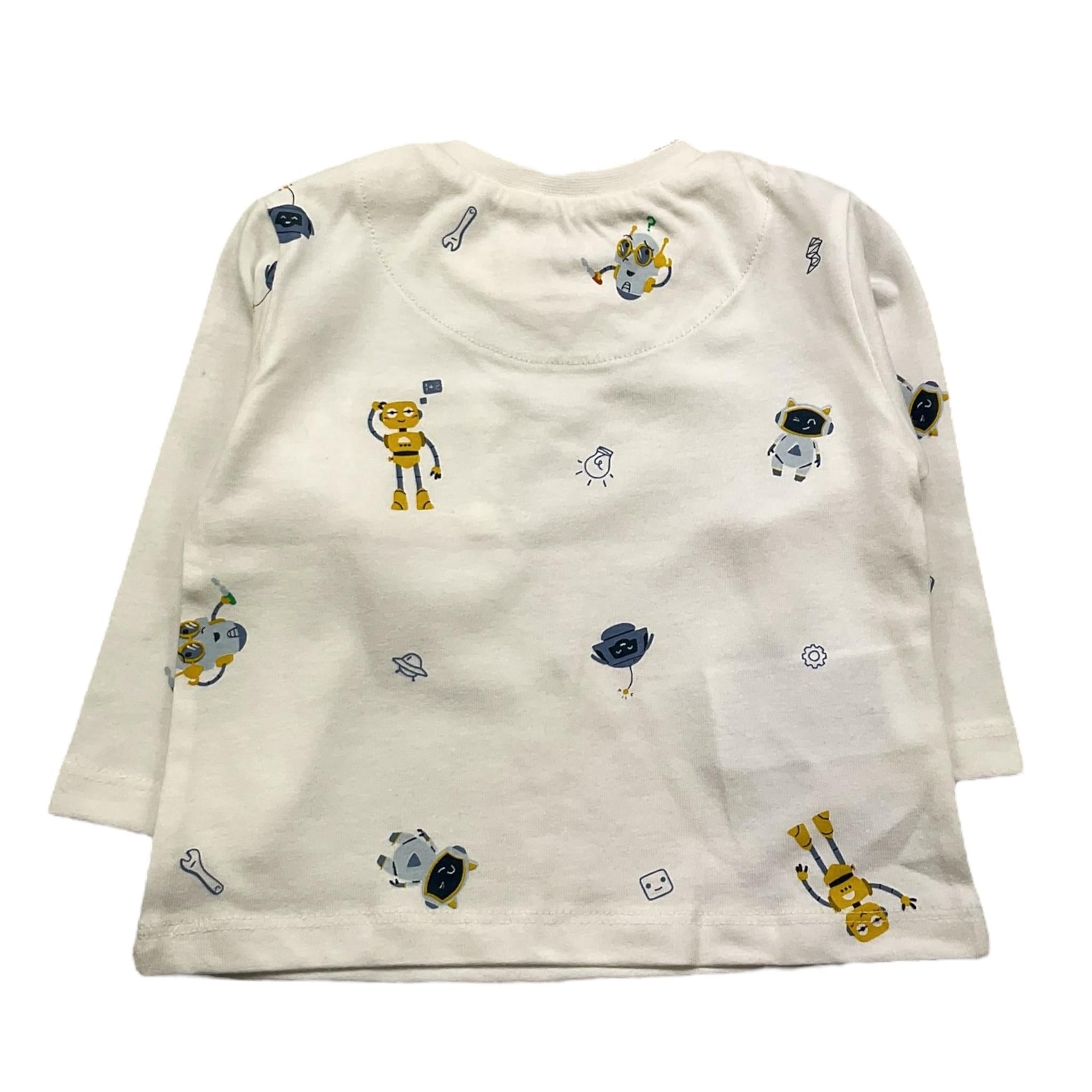 MAYORAL shirt girocollo tinta unita con taschino Panna per Neonato 2041 PANNA MAYORAL
