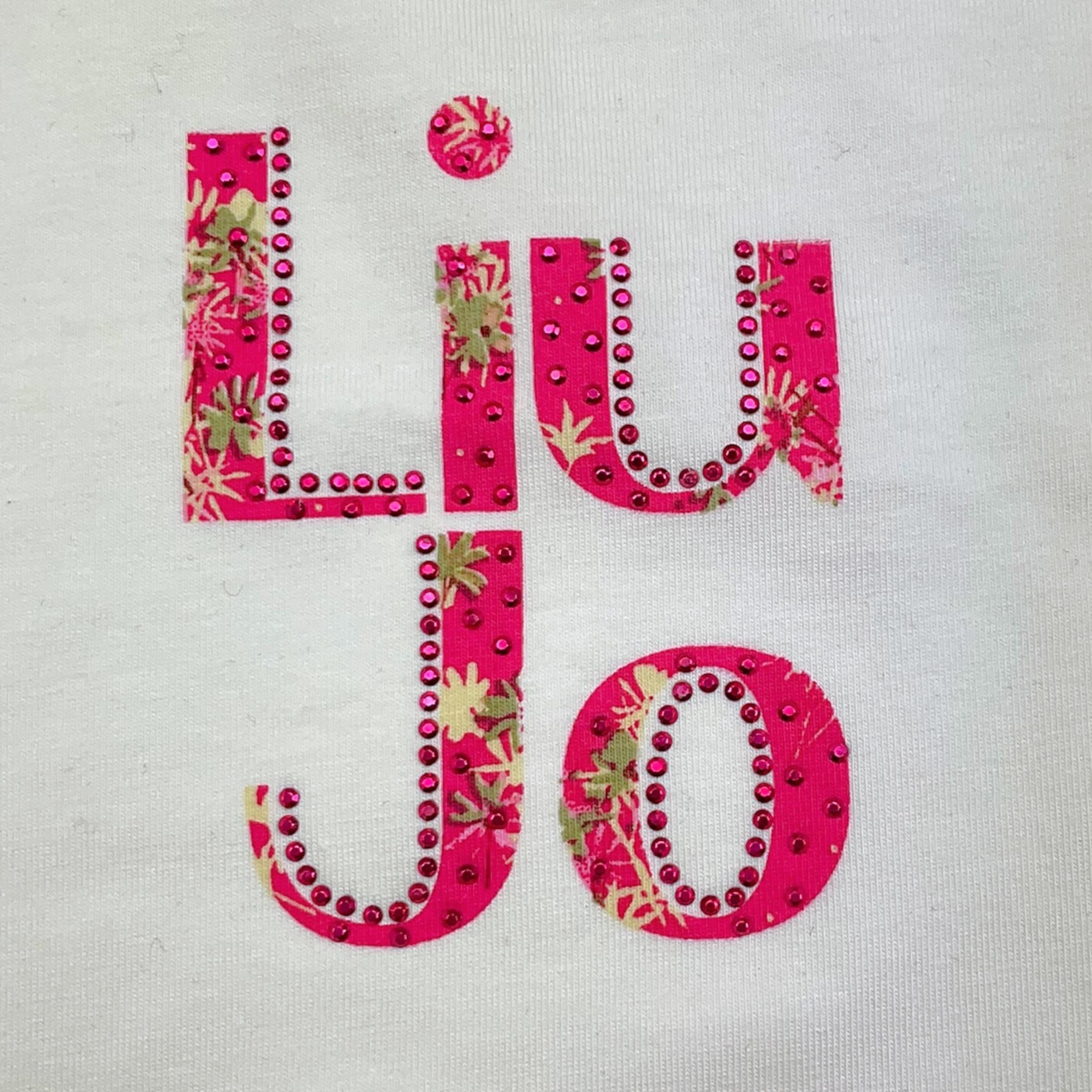 LIU JO shirt girocollo tinta unita con stampa Bianco per Bambina GF4094 BIANCO LIU JO