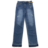 GAELLE jeans tinta unita con girovita regolabile Blu per Bambina 2741PD00309XXX BLU GAELLE