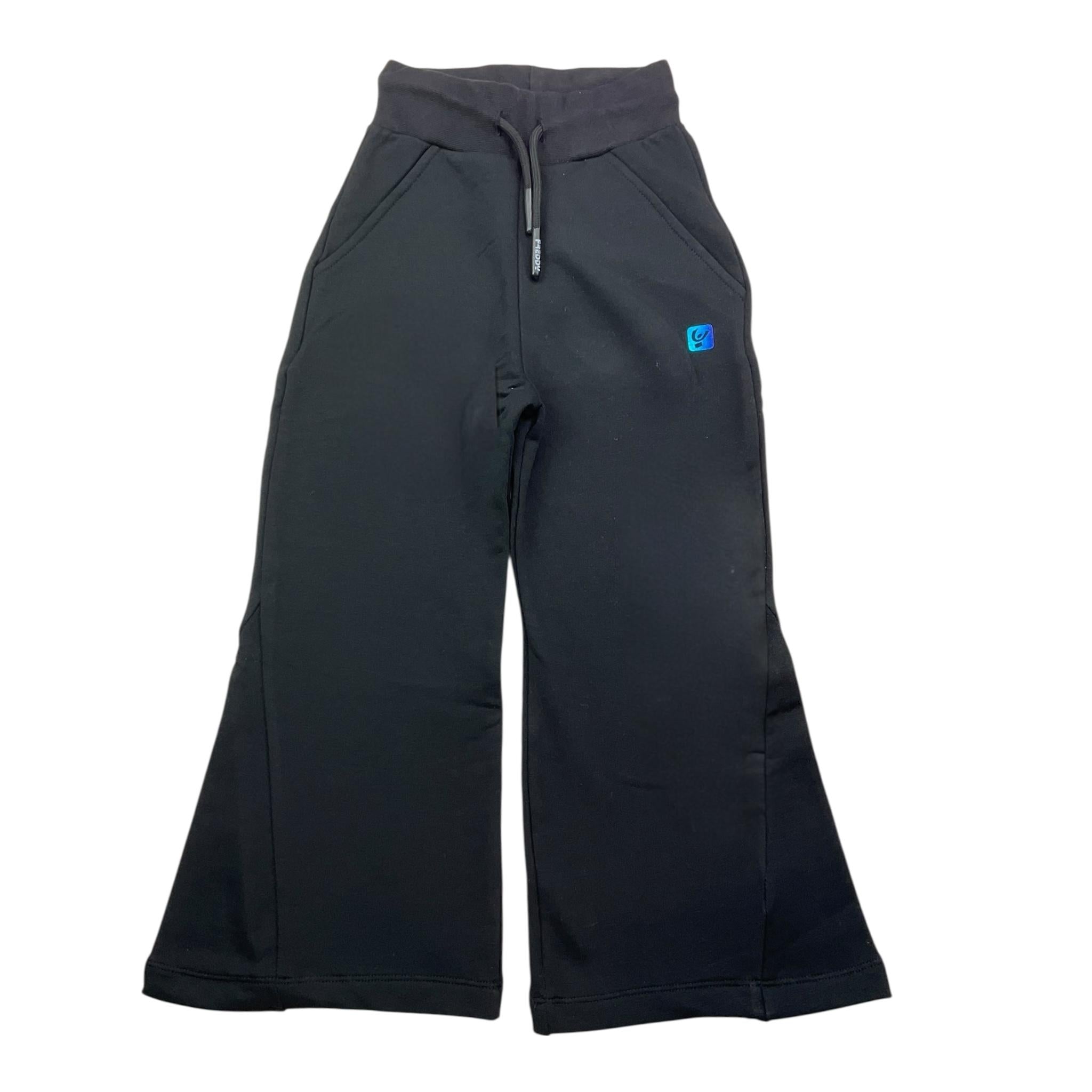 FREDDY pantalone modello tuta tinta unita con logo Nero per Bambina FR1827 NERO FREDDY