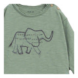 PLAY UP shirt girocollo tinta unita con stampa Verde per Neonato PA011AP11002 VERDE PLAY UP