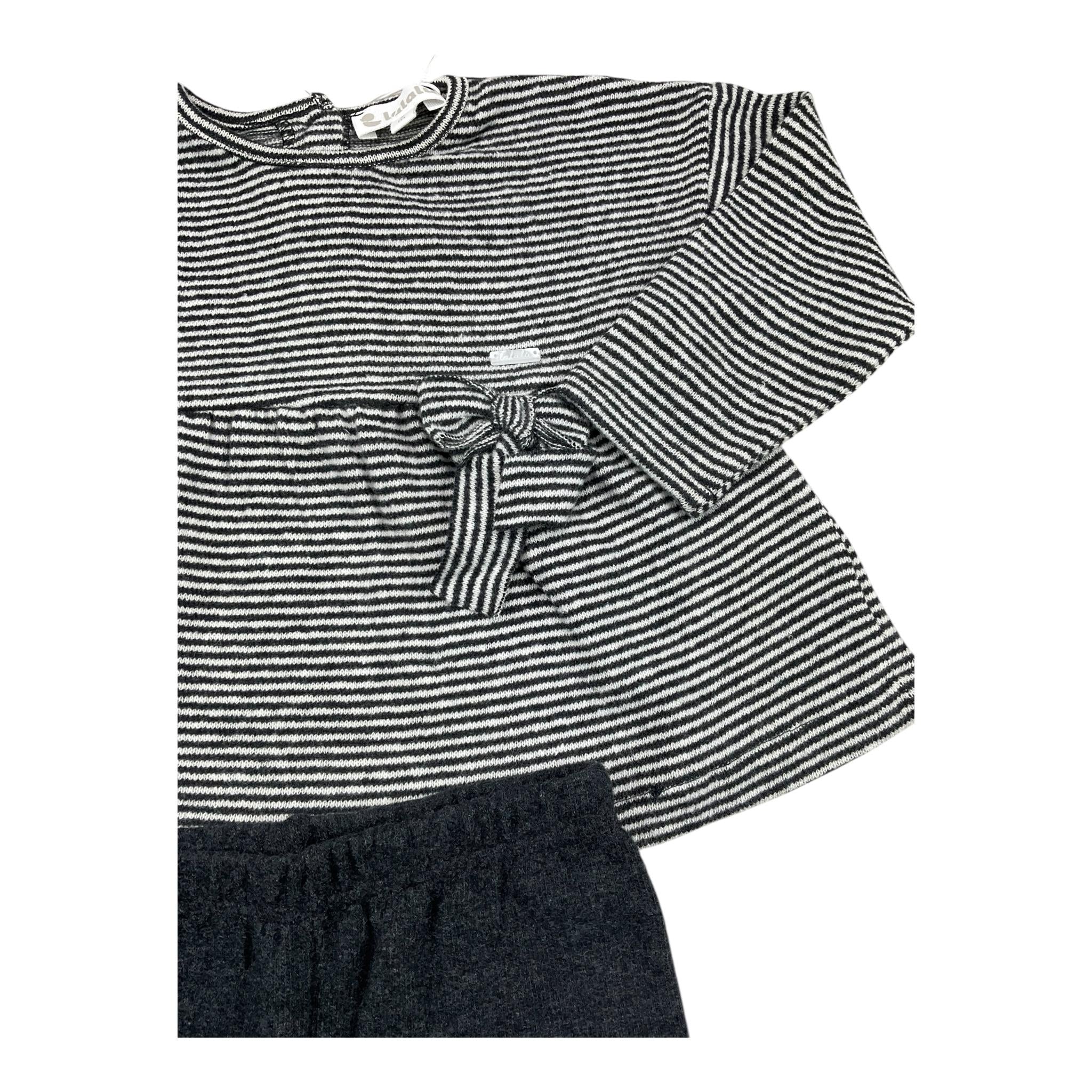 LALALU' completo 2 pezzi shirt-leggins Nero per Neonata CML8N NERO LALALU'
