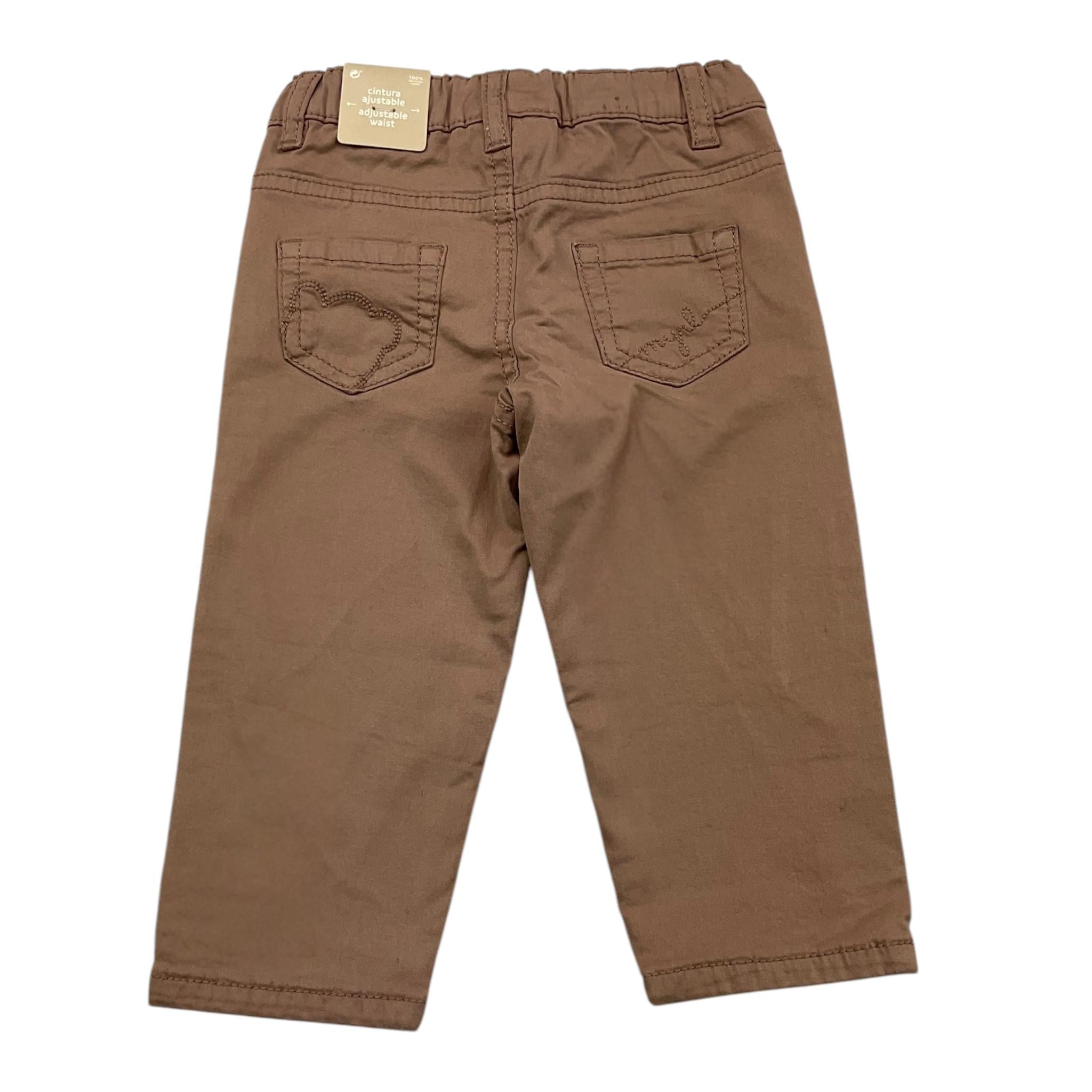MAYORAL pantalone tinta unita con girovita regolabile Beige per Neonato 2524X BEIGE MAYORAL