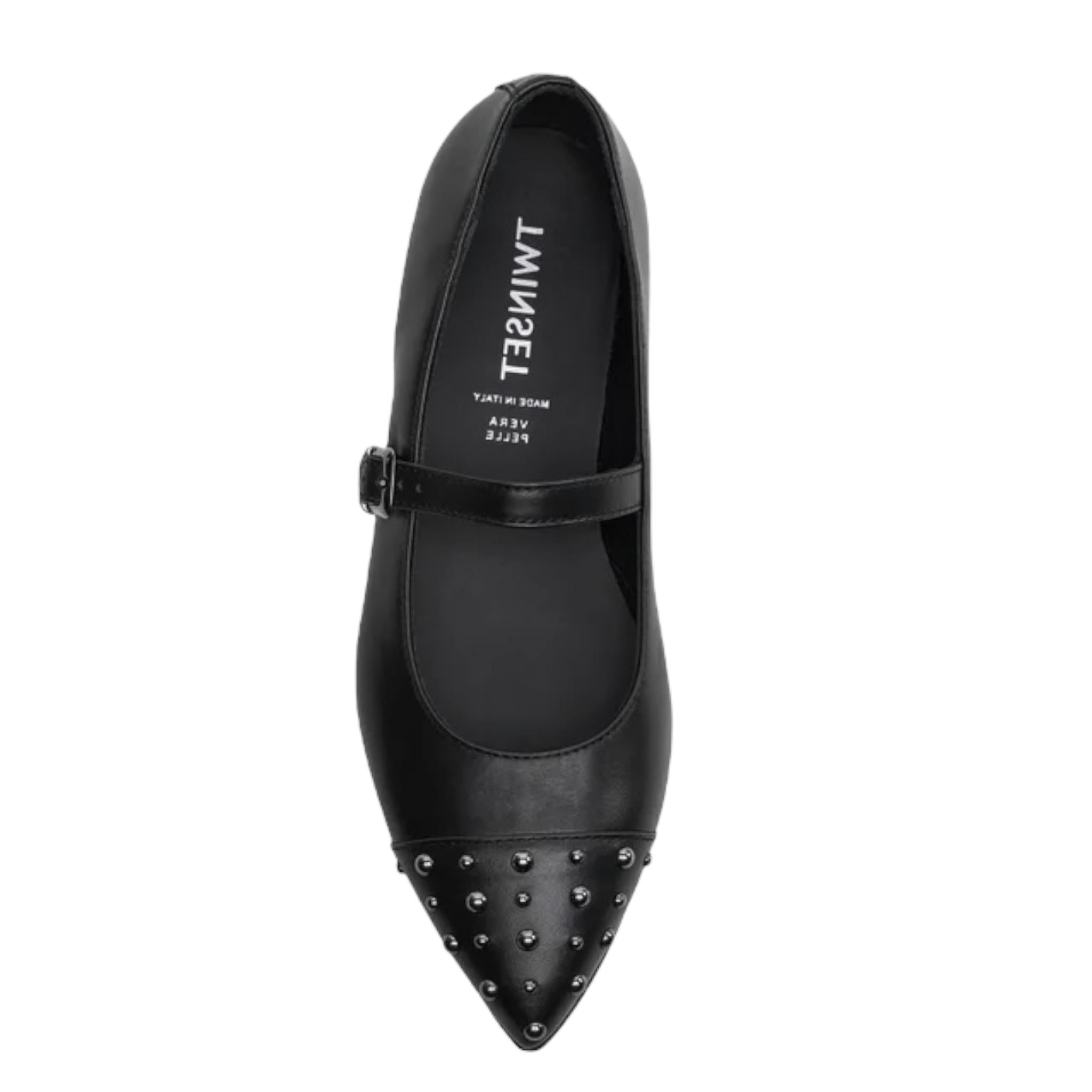 TWINSET ballerine tinta unita con borchie Nero per Bambina 242GCJ02A NERO TWINSET