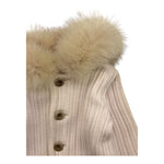 MARLU' cardigan tinta unita con cappuccio Beige per Neonato IB5240 BEIGE MARLU'