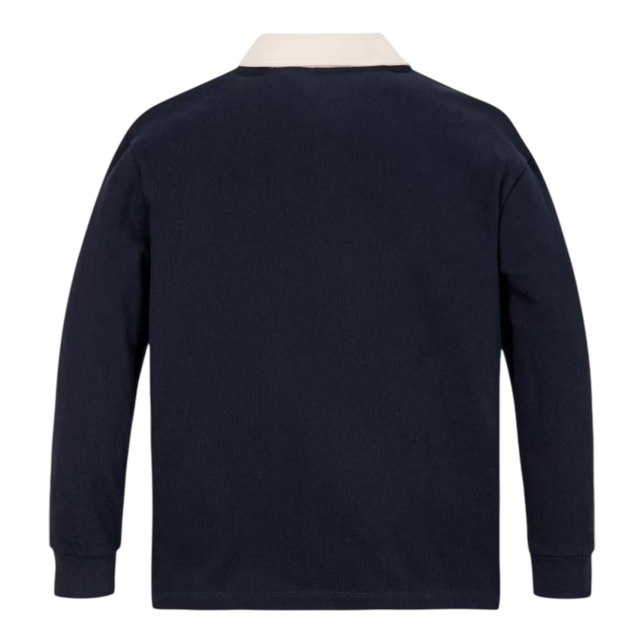 TOMMY HILFIGER polo manica lunga tinta unita con stampa Blu per Bambino KB0KB09270 BLU TOMMY HILFIGER