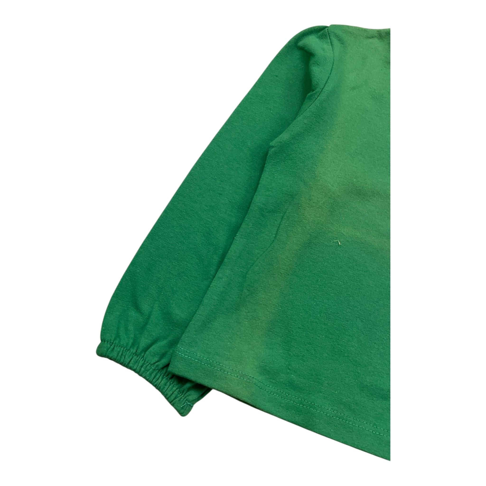 M+E' shirt tinta unita mezzo collo Verde per Bambina UE0496 VERDE M+E'