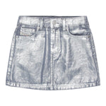 DIESEL gonna tinta unita con girovita regolabile Argento per Bambina J00958 ARGENTO DIESEL