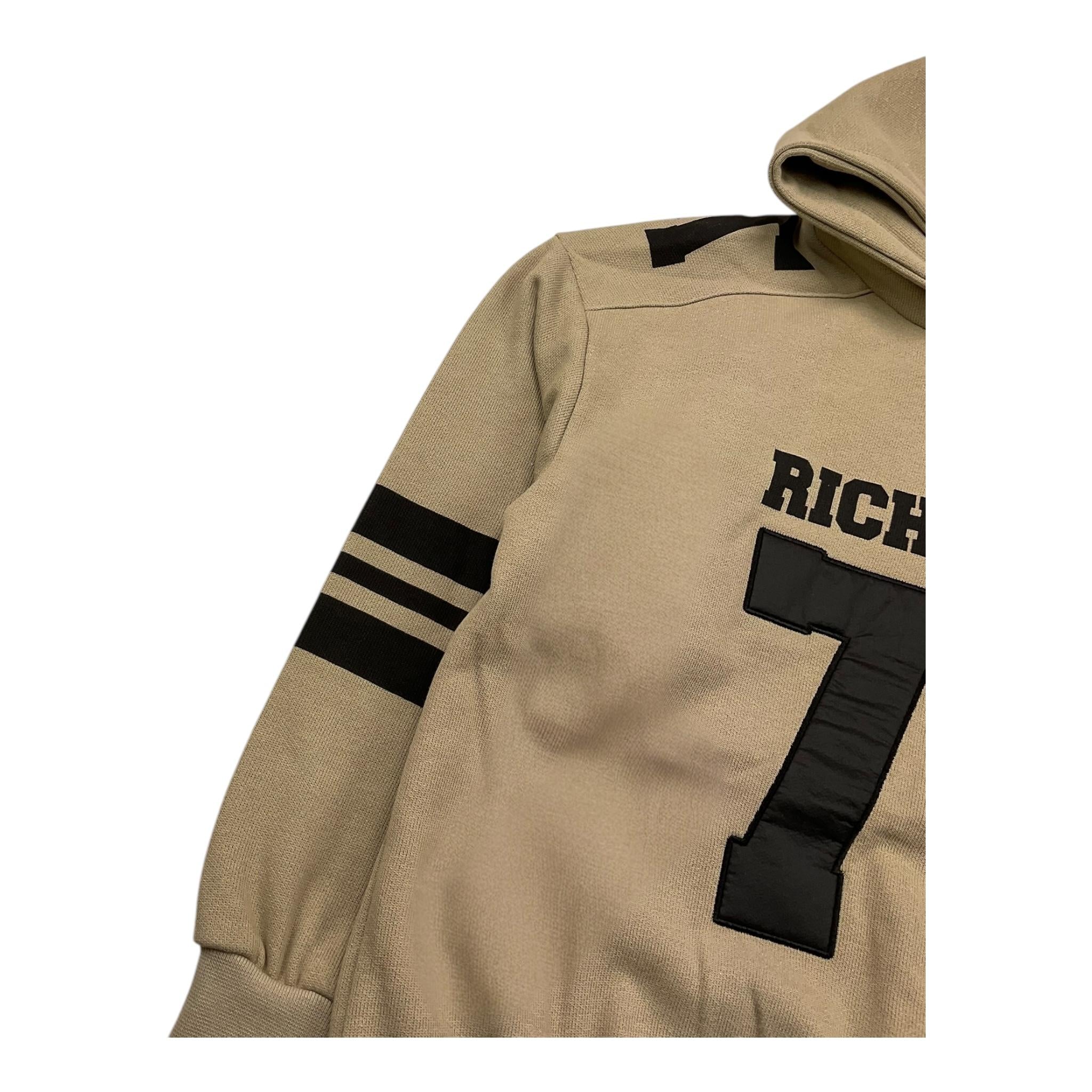 JOHN RICHMOND felpa chiusa con cappuccio tinta unita con stampa Beige per Bambino RBA25110FE BEIGE JOHN RICHMOND
