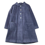 CAFFE' D'ORZO cappotto tinta unita con tasche Blu per Bambina CAROLA BLU CAFFE' D'ORZO