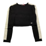 LIU JO maglia gircollo tinta unita cn profili maniche in contrasto Nero per Bambina GF4135MXX NERO LIU JO