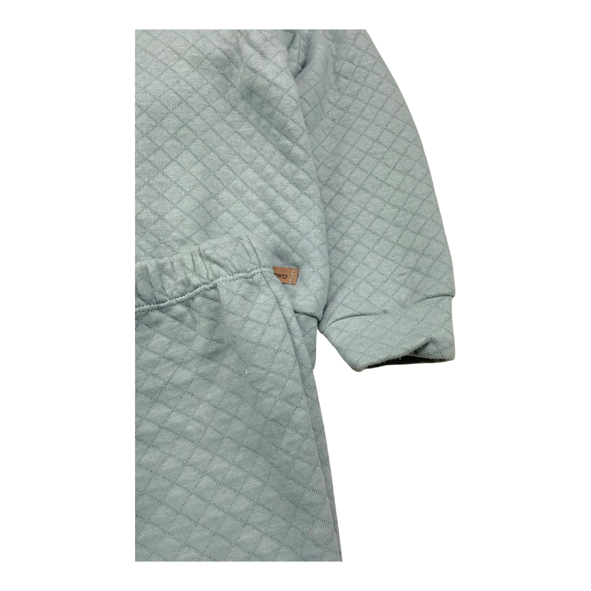 CALAMARO completo 2pz felpa-pantalone tinta unita con cappuccio Azzurro per Neonato 11035 AZZURRO CALAMARO