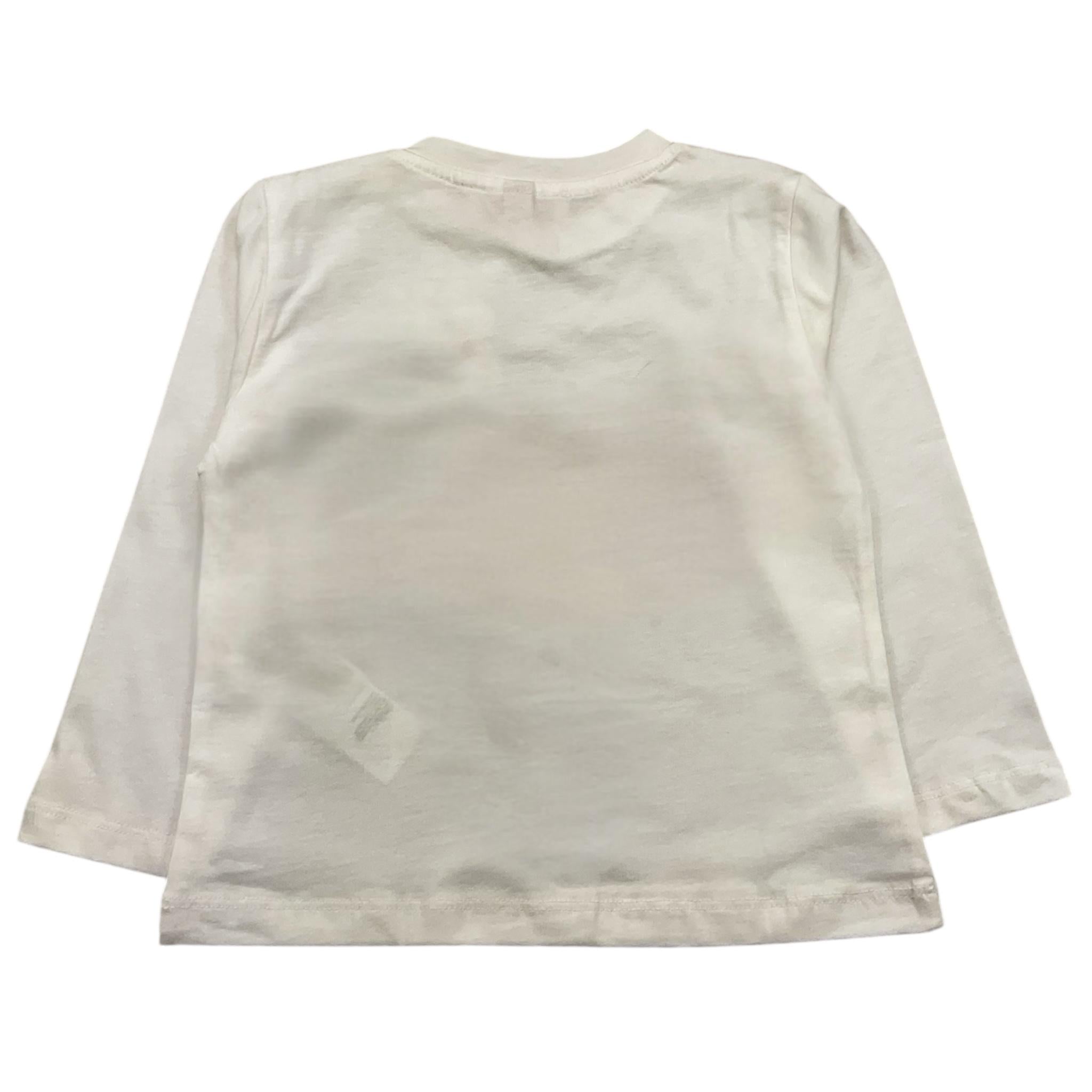 PLEASE shirt girocollo tinta unita cn stampa Bianco per Neonata ML23030G65 BIANCO PLEASE