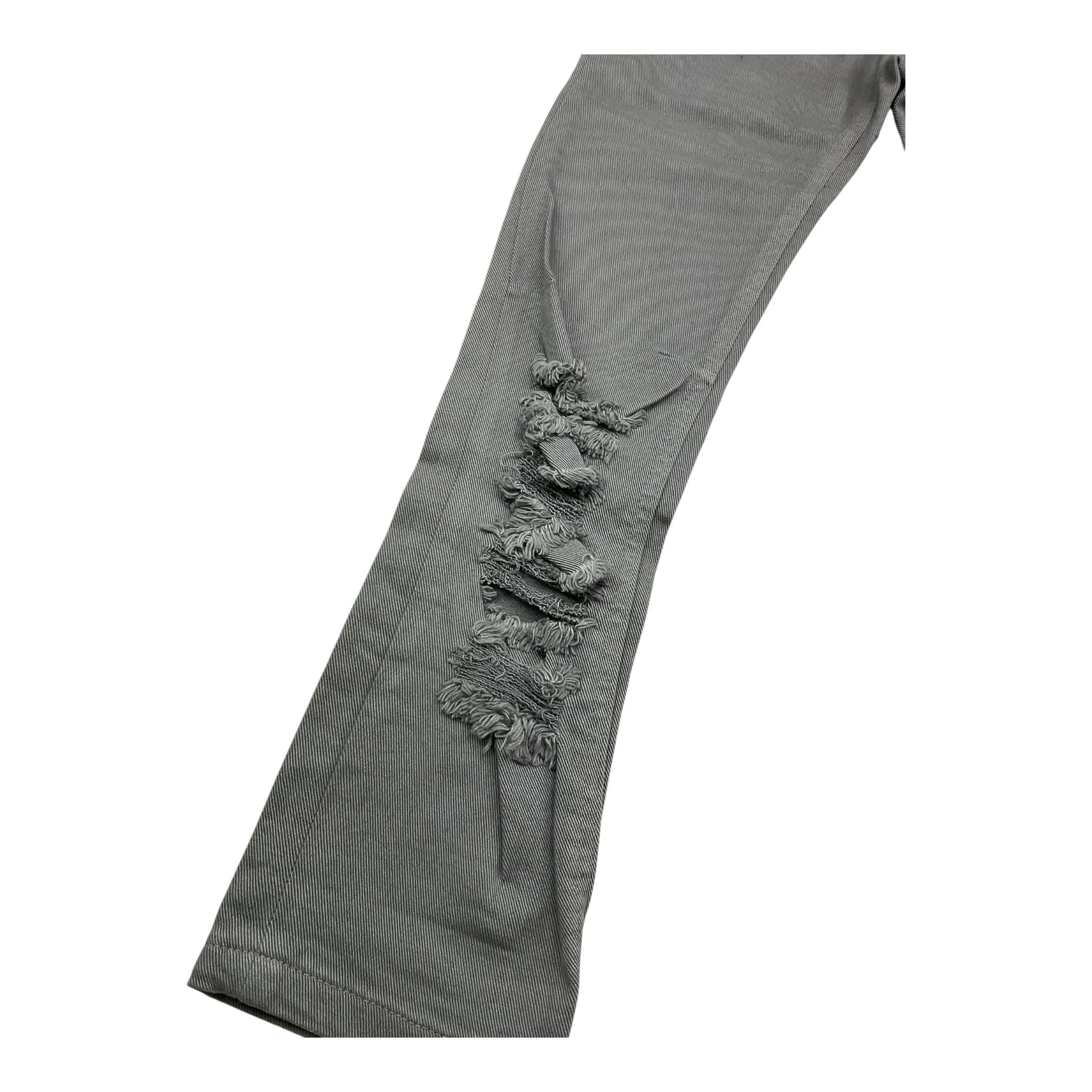 MANUELL & FRANK pantalone tinta unita con strappi Grigio per Bambino PAN1123 GRIGIO MANUELL & FRANK