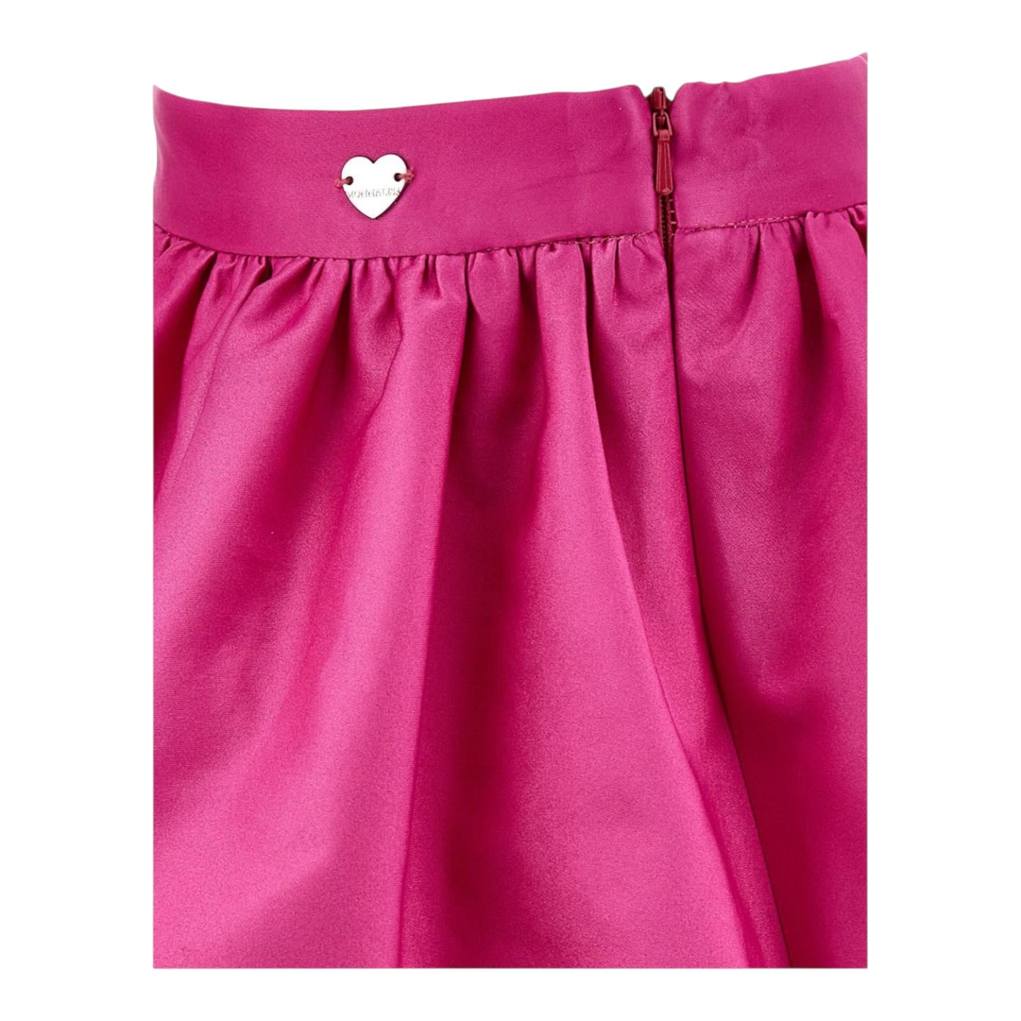 MONNALISA gonna tinta unita Magenta per Neonata 11B704 MAGENTA MONNALISA
