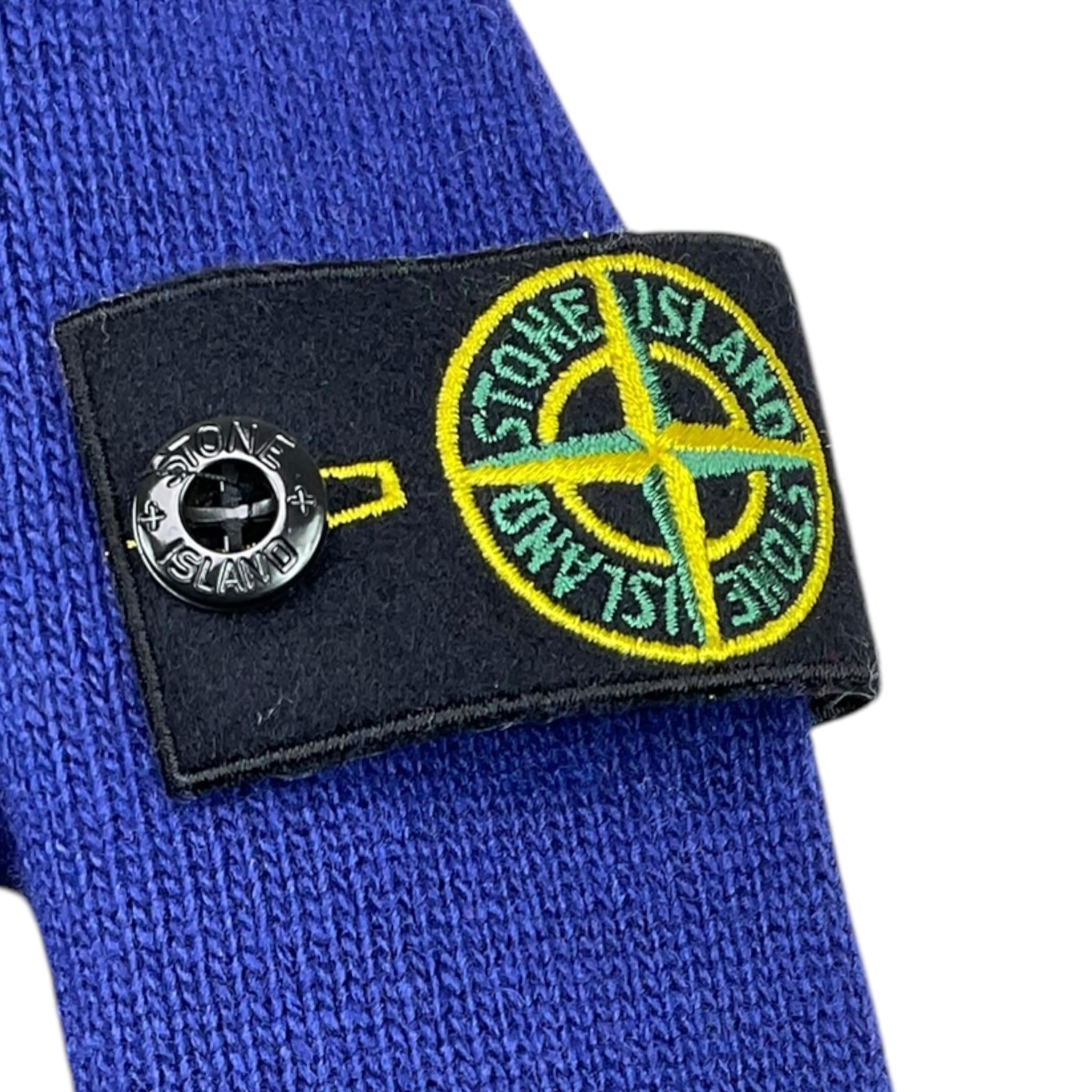 STONE ISLAND maglia tinta unita girocollo con logo Blu per Bambino 8116502Z1 BLU STONE ISLAND