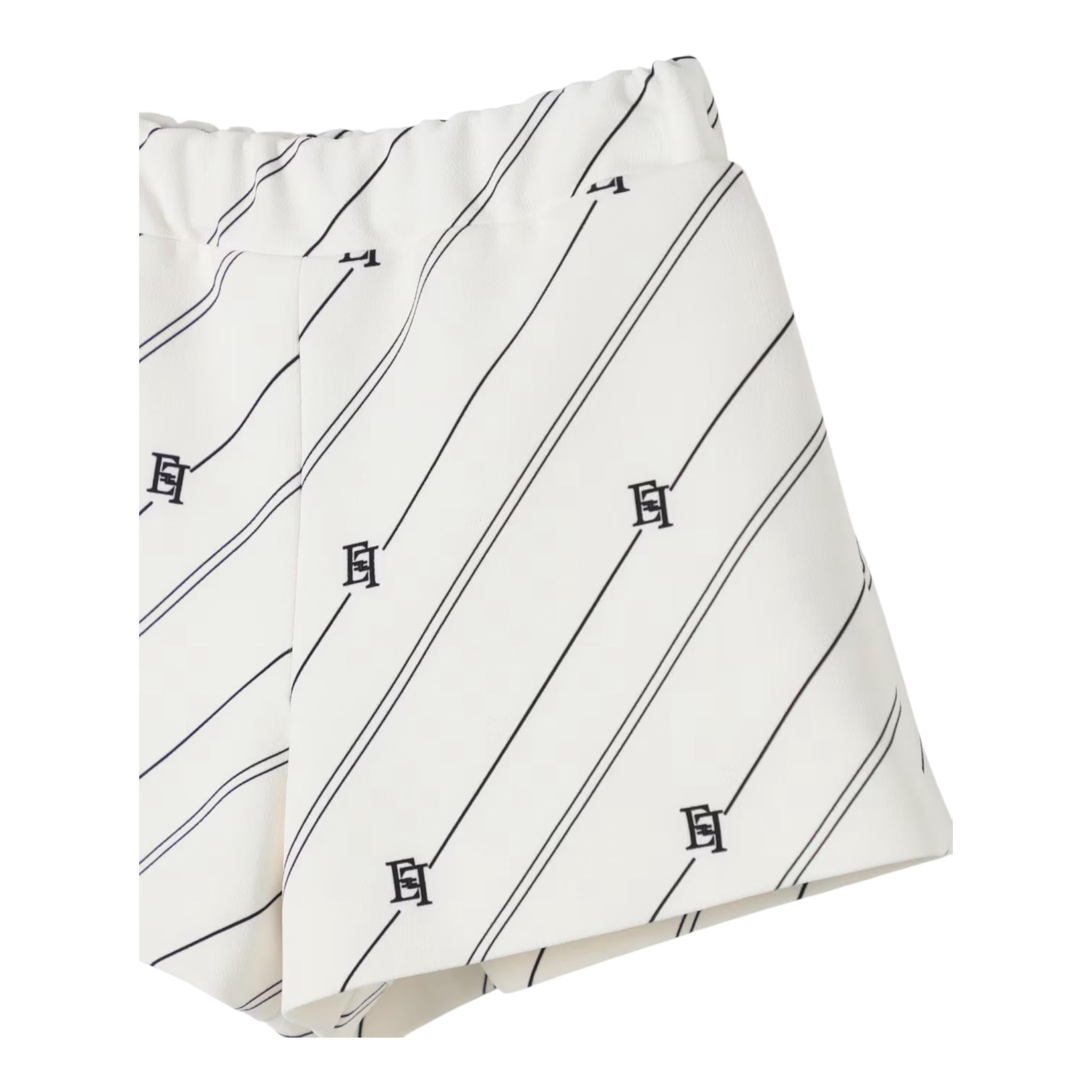 ELISABETTA FRANCHI short tinta unita con elastico in vita Panna per Neonata EFBE020 PANNA ELISABETTA FRANCHI
