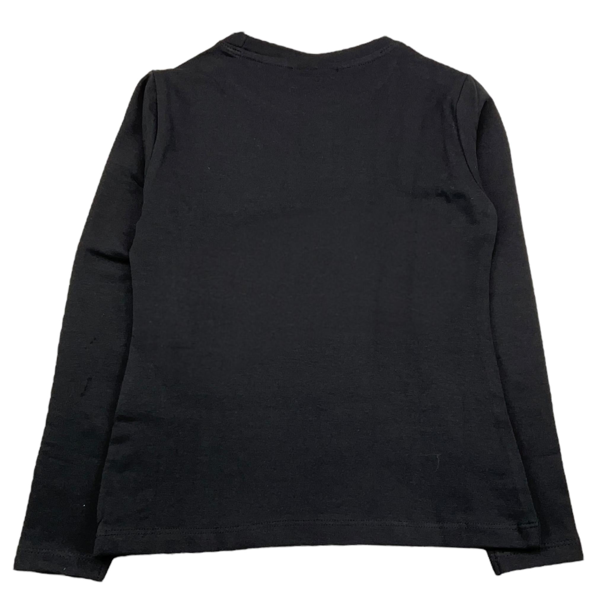 MARC ELLIS shirt girocollo tinta unita con stampa logo Nero per Bambina JMJTS00265 NERO MARC ELLIS