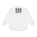 MOSCHINO camicia manica lunga tinta unita con stampa logo Bianco per Bambino HDC01XX BIANCO MOSCHINO