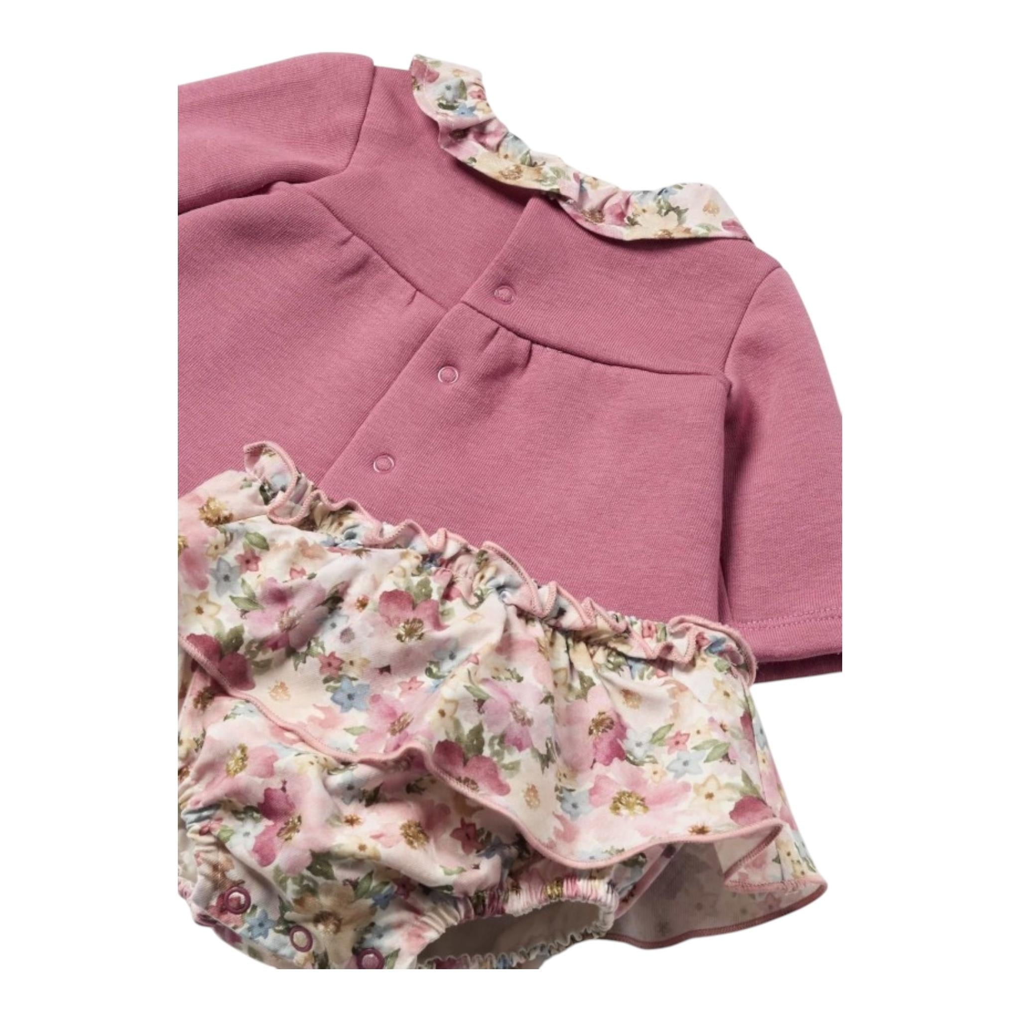 MAYORAL completo 2pz felpa-coulotte con stampa Rosa per Neonata 2246 ROSA MAYORAL