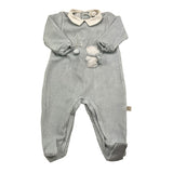 LALALU' tutina tinta unita con stampa Azzurro per Neonato TCL1NXX AZZURRO LALALU'