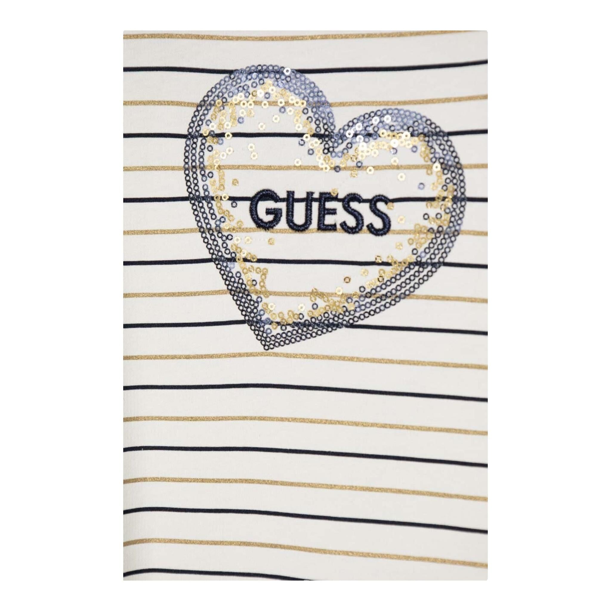 GUESS completo 2 pezzi shirt-pantalone Panna/blu per Neonata K4YG06KN04 PANNA/BLU GUESS