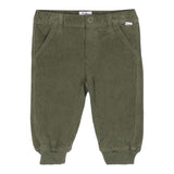 IL GUFO pantalone tinta unita con girovita regolabile Verde per Neonato A24PL050V6019 VERDE IL GUFO