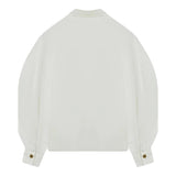 ELISABETTA FRANCHI camicia tinta unita con maniche lunghe Bianco per Bambina EFCA241 BIANCO ELISABETTA FRANCHI