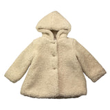 BARCELLINO cappotto teddy tinta unita con cappuccio Panna per Neonata 106008 PANNA BARCELLINO