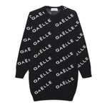 GAELLE abito in maglia tinta unita logato Nero per Bambina 2741VW00416 NERO GAELLE