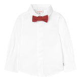 BOBOLI camicia tinta unita con papillons Bianco per Neonato 719300 BIANCO BOBOLI
