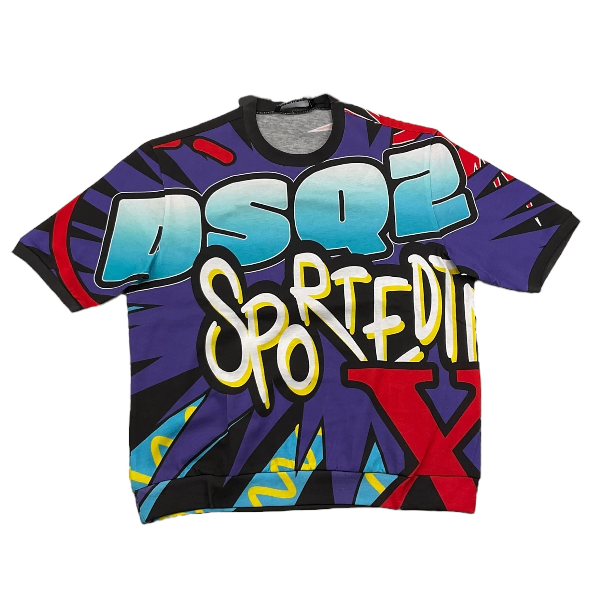 DSQUARED2 t-shirt girocollo stampa fantasia Multicolor per Bambino DQ2520 MULTICOLOR DSQUARED2
