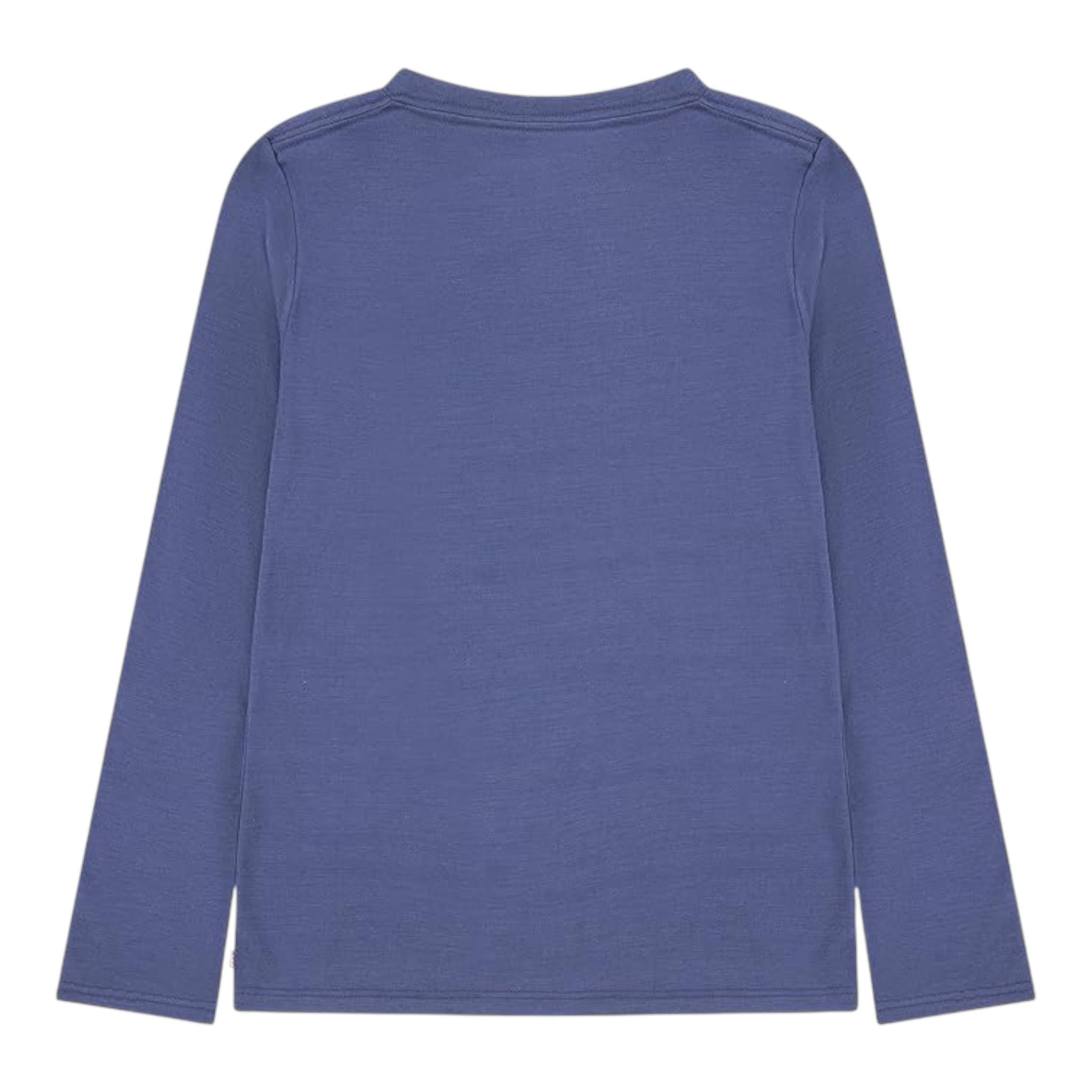 LEVI'S shirt girocollo tinta unita con stampa in contrasto ed elastico per capelli Blu per Bambina 3EJ311 BLU LEVI'S