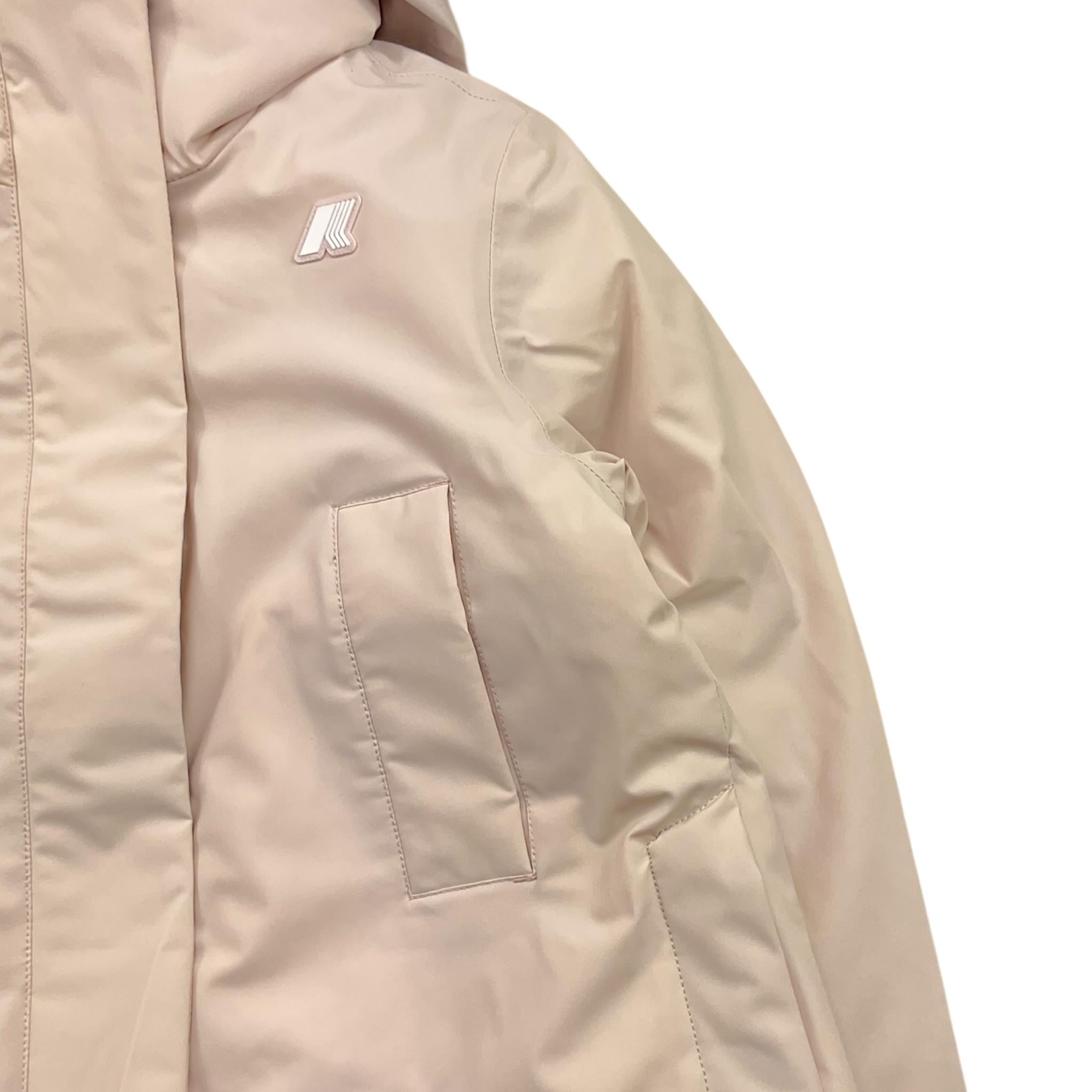 K-WAY giubbino tinta unita con zip e cappuccio Rosa per Bambina K4125HW ROSA K-WAY