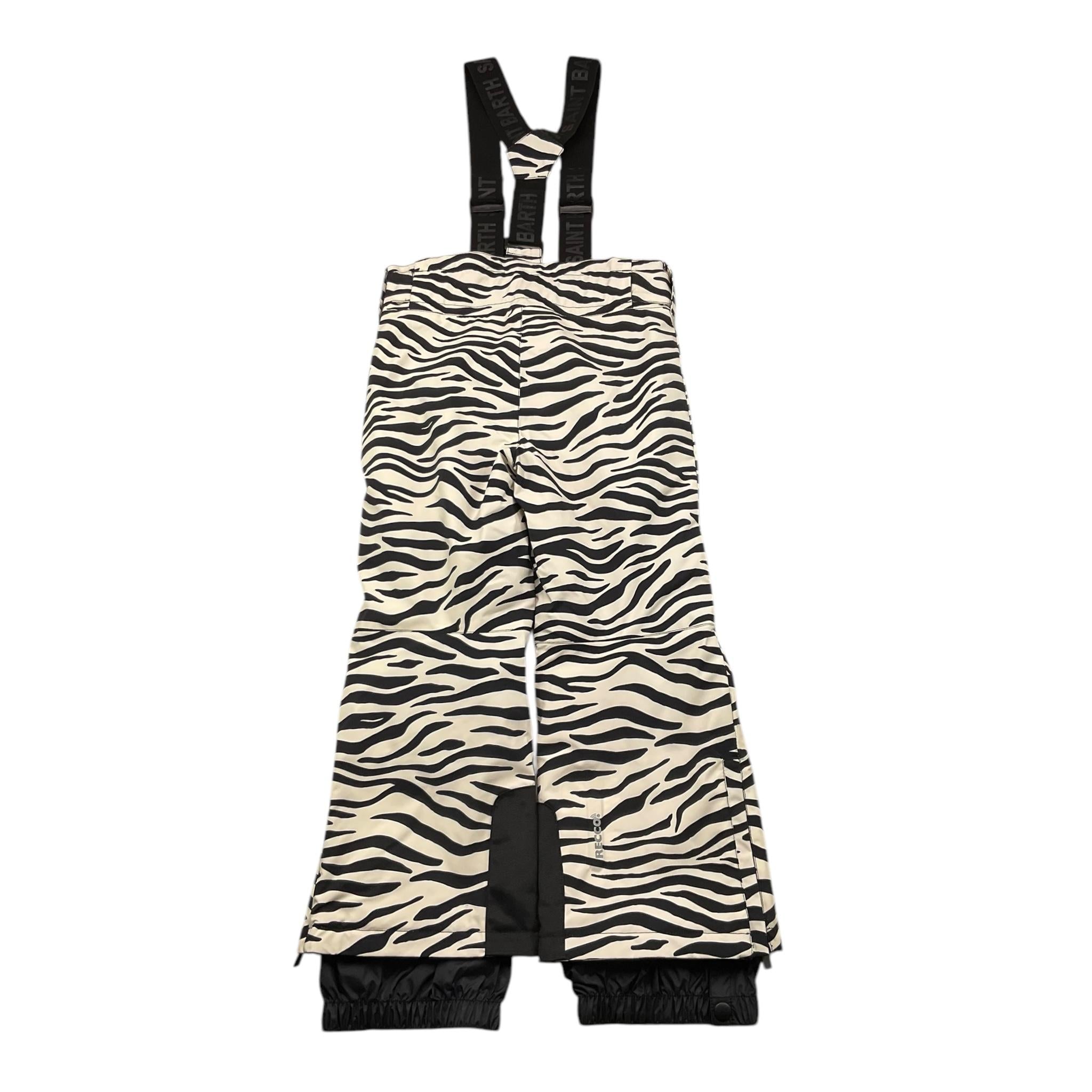 SAINT BARTH salopette da neve bicolore con fantasia zebrata Bianco/nero per Bambina SNN0001 BIANCO/NERO SAINT BARTH