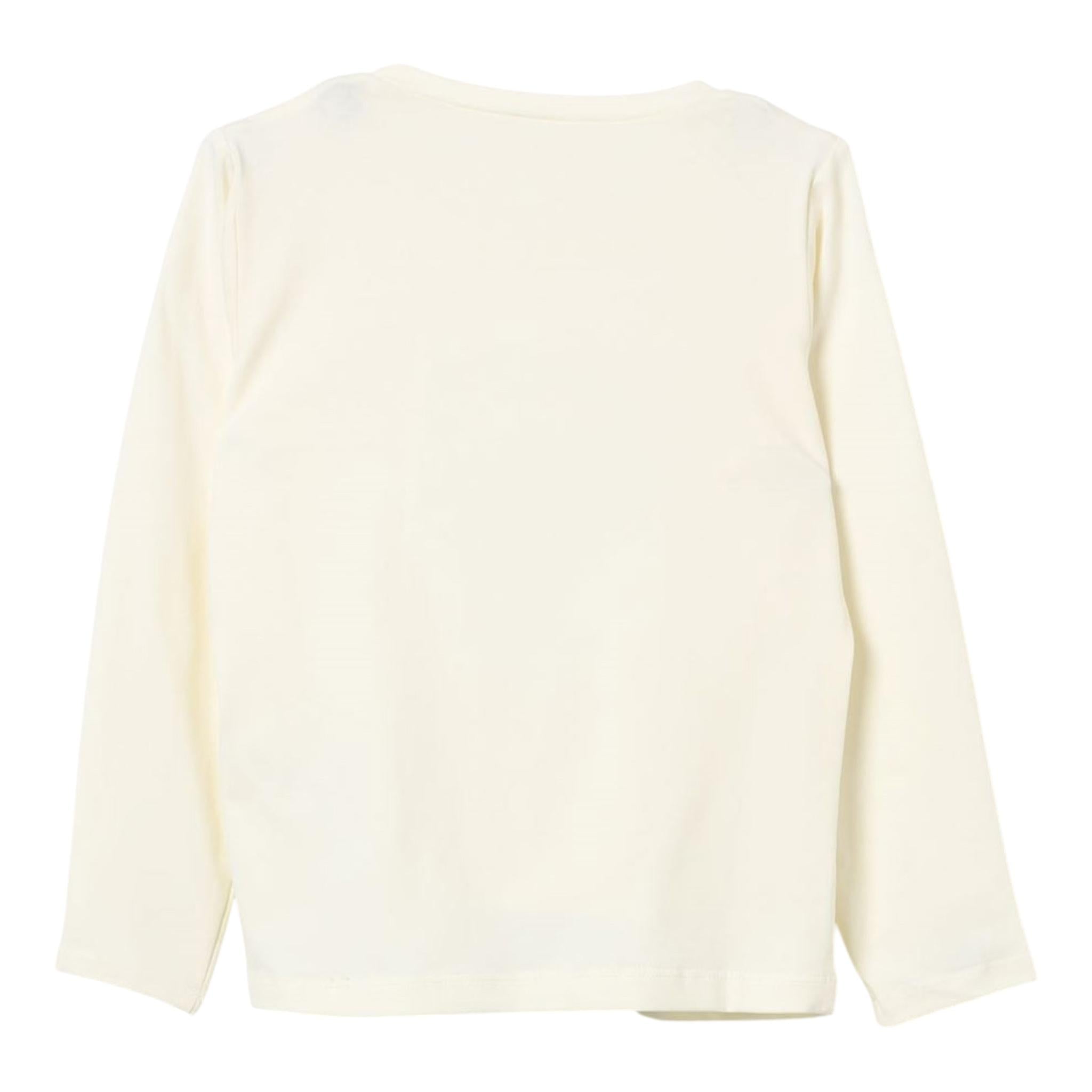 LIU JO shirt girocollo tinta unita con stampa paillettata Panna per Bambina KF4118X PANNA LIU JO