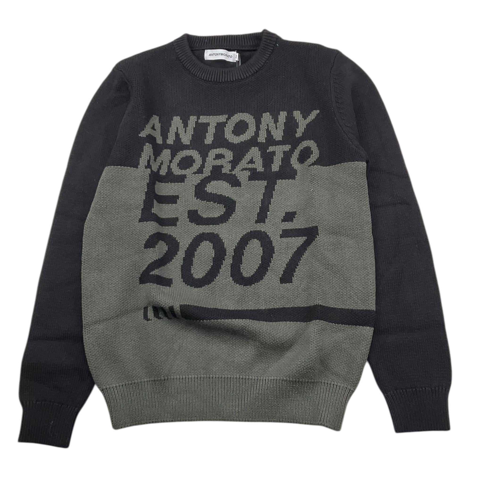 ANTONY MORATO maglia girocollo tinta unita con stampa Nero per Bambino MKSW01217 NERO ANTONY MORATO
