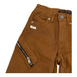 DANIELE ALESSANDRINI pantalone tinta unita con zip Marrone per Bambino 1231P00025 MARRONE DANIELE ALESSANDRINI